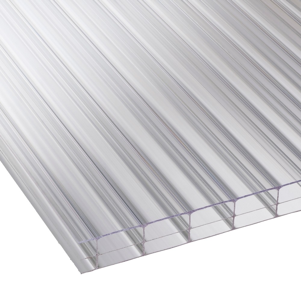 16mm Clear Triplewall Polycarbonate Sheet 610mm