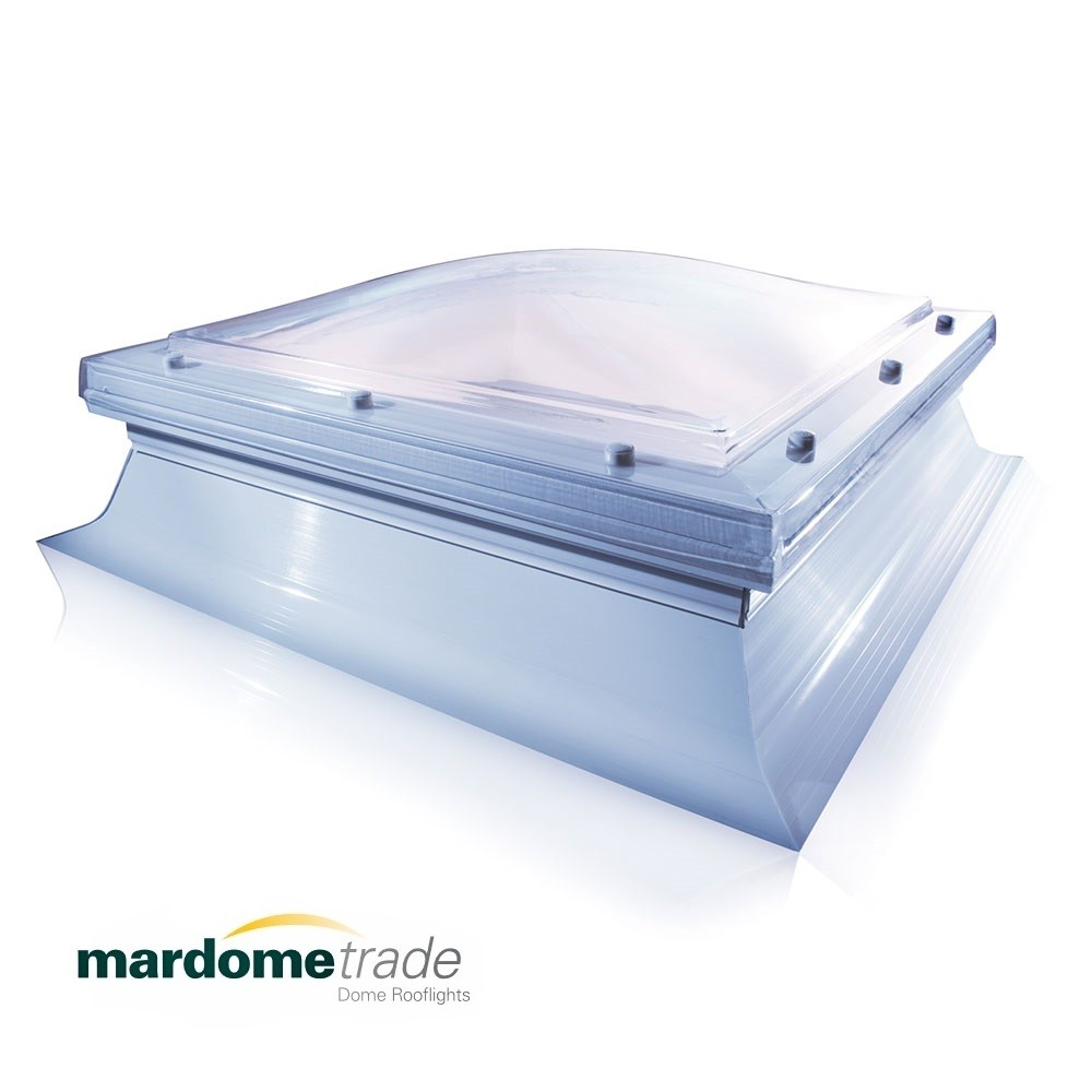 Mardome Trade Fixed Dome Rooflight with Sloping Kerb 600mm x 600mm