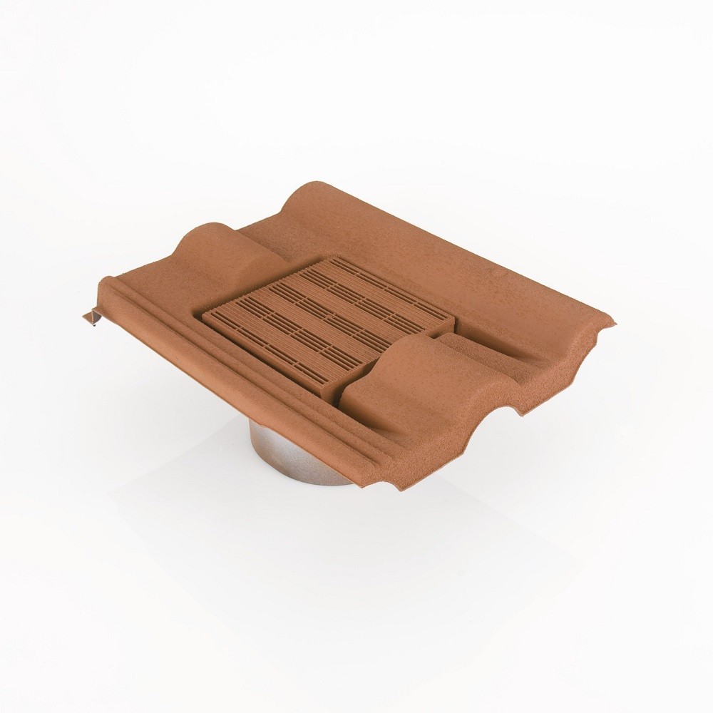 Marley Double Roman In-Line Roof Tile Vent RV10K Red