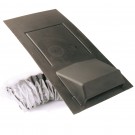 economy slate vent 600mm x 300mm with 110mm pipe adaptor and flexi tube harcon hp1